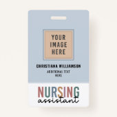 Retro verpleegkundige assistent CNA verpleegkundig Badge (Voorkant)