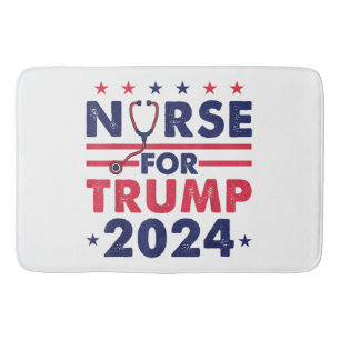 Retro Verpleegkundigen Voor Trump 2024 Amerika Ste Badmat