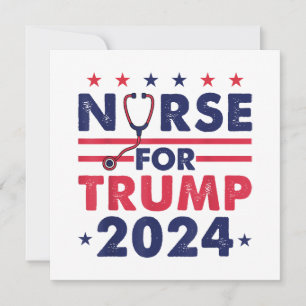 Retro Verpleegkundigen Voor Trump 2024 Amerika Ste Kaart