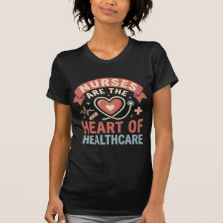 Retro-verpleegster-waarderingsshirt t-shirt