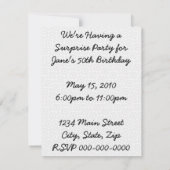 Retro verrassingspartij kaart (Achterkant)