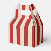 Retro  verticale PopCorn Klassieke Stripes Bedankdoosjes (Voorkant Zijde)