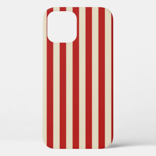 Retro  verticale PopCorn Klassieke Stripes iPhone 12 Hoesje