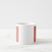 Retro verticale PopCorn Klassieke Stripes Espresso Kop (Voorkant)