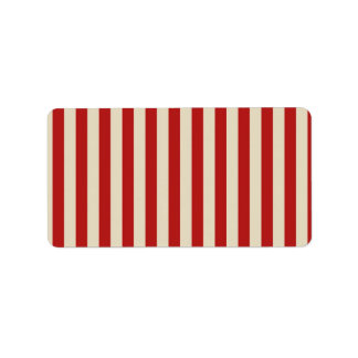 Retro  verticale PopCorn Klassieke Stripes Etiket