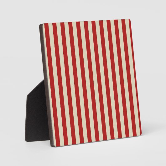 Retro  verticale PopCorn Klassieke Stripes Fotoplaat (Voorkant)