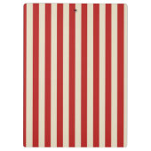 Retro  verticale PopCorn Klassieke Stripes Klembord (Achterkant)