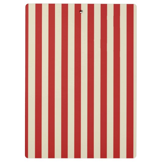 Retro verticale PopCorn Klassieke Stripes Klembord (Achterkant)