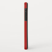Retro  verticale strepen in rood Case-Mate iPhone case (Achterkant/links)