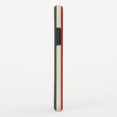 Retro  verticale strepen in rood Case-Mate iPhone case (Achterkant/rechts)