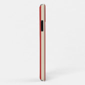 Retro  verticale strepen in rood Case-Mate iPhone case (Achterkant/rechts)