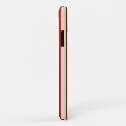 Retro  verticale strepen in rood Case-Mate iPhone case (Achterkant/rechts)