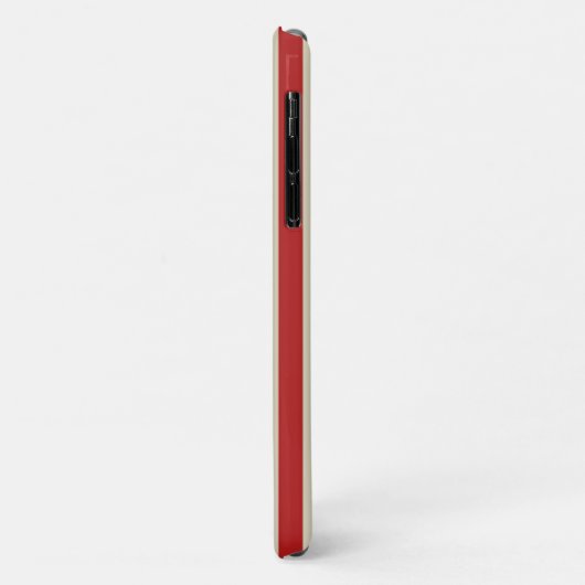 Retro  verticale strepen in rood Case-Mate iPhone case (Achterkant/links)