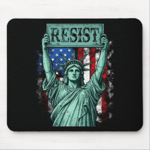 Retro verzet, niet mijn president Anti-trump Muismat