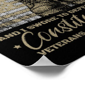 Retro-veteranen tegen Trump-protest Poster (Hoek)