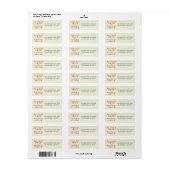 Retro Vette Typografie Heldere Aangepaste Bruiloft Etiket (Full Sheet)