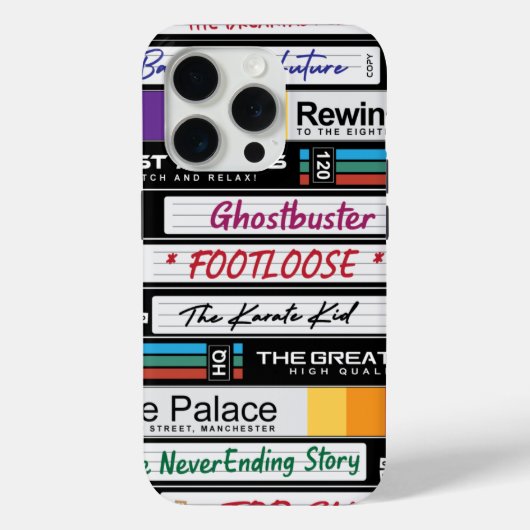 Retro VHS 80-films Case-Mate iPhone Case (Achterkant)