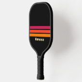 Retro VHS Across Striping met naam Pickleball Paddle (Links)