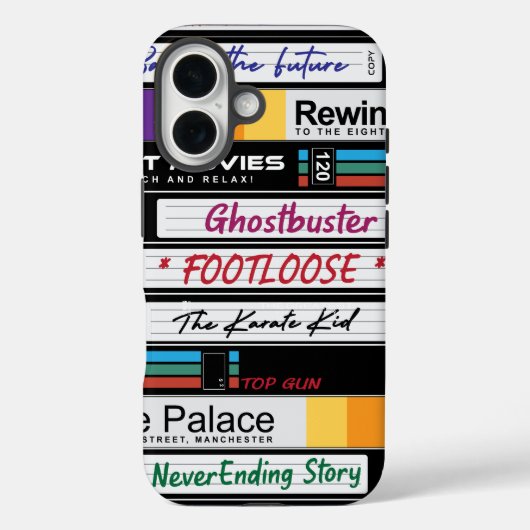 Retro VHS-filmontwerp Case-Mate iPhone Case (Achterkant)
