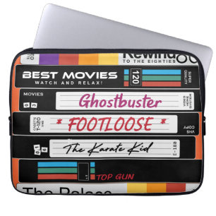 Retro VHS-filmontwerp Laptop Sleeve