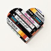 Retro VHS-filmontwerp Notitieboek (Achterkant)