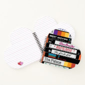 Retro VHS-filmontwerp Notitieboek (Binnen)