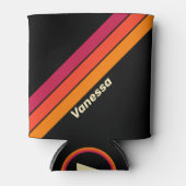 Retro VHS Stripes with Name Blikjeskoeler (Voorkant)