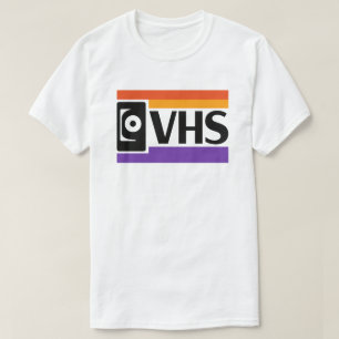 Retro VHS Symbool T-shirt   80s 90s nostalgie 