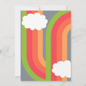 Retro Vibe 10e verjaardag Kaart (Achterkant)