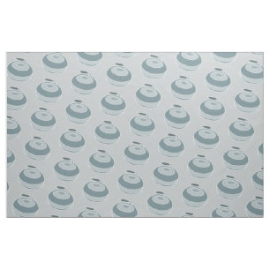 Retro Vibe Curling Rock Fabric Stof