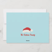 Retro Vibe Kerst Foto Kaart (Achterkant)