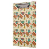 Retro Vibes - 1980s Cassettebandjes Pattern Klembord (Links)