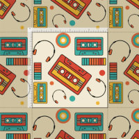 Retro Vibes - 1980s Cassettebandjes Pattern
