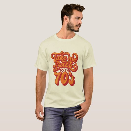 Retro Vibes - 70s Throwback T-shirt (Voorkant volledig)