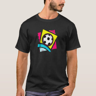 Retro Vibes 80s Voetbal Throwback Stijl Gra T-shirt