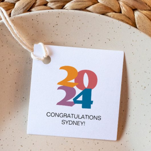 Retro Vibes Afstuderen Celebration Party Bedankjes Labels