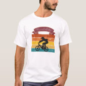 Retro Vibes and Silhouette Rider Charm T-shirt (Voorkant)