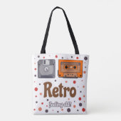 Retro Vibes Canvas tas – Classic Cool (Achterkant)