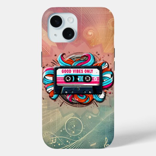 Retro Vibes Case-Mate iPhone Case (Achterkant)