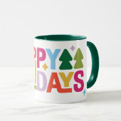 Retro Vibes Holiday Mug (Devant droit)