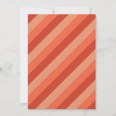 Retro Vibes (koraal) Aankondiging Afstuderen foto' (Achterkant)