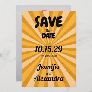 Retro Vibes Save The Date