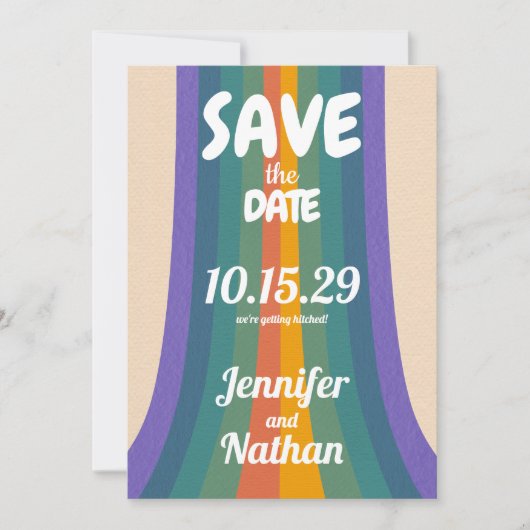 Retro Vibes Save The Date (Voorkant)