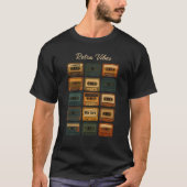 Retro Vibes -  stijl Throwback Design T-shirt (Voorkant)