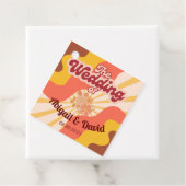 Retro Vibes Vintage bruiloft Bedankjes Labels (In situ)