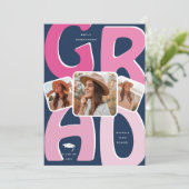 Retro vibes voor een tijdloos feest! Afgestudeerd Kaart (Staand voorkant)