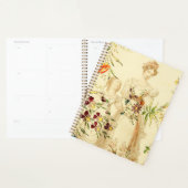 Retro  Victoriaans Lady Floral Planner (Display)