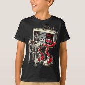 Retro Video Game Controller With Walker Funny Game T-shirt (Voorkant)
