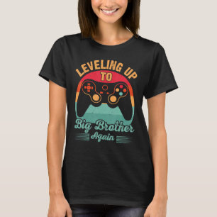 Retro Video Gamer Nivelleren tot Big Broth T-shirt