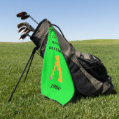 Retro Vidéo Golf Serviette de jeu (Vert)